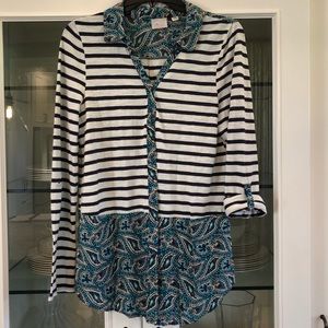 Anthropology button up blouse